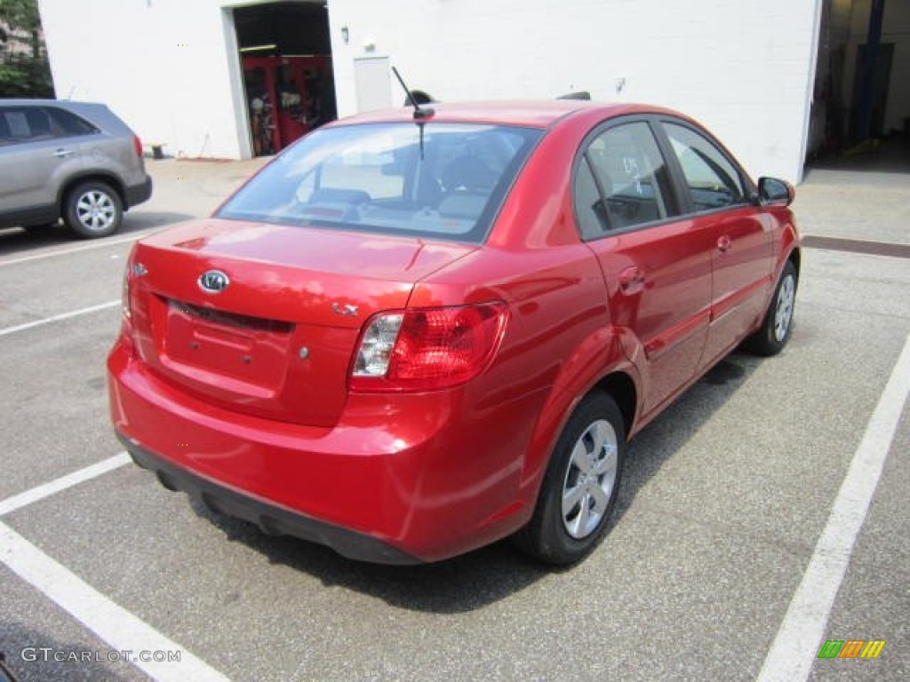 2011 Rio LX - Tropical Red / Gray photo #2