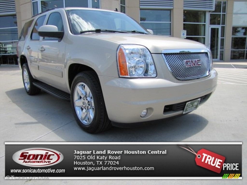 2009 Yukon SLT - Gold Mist Metallic / Light Tan photo #1