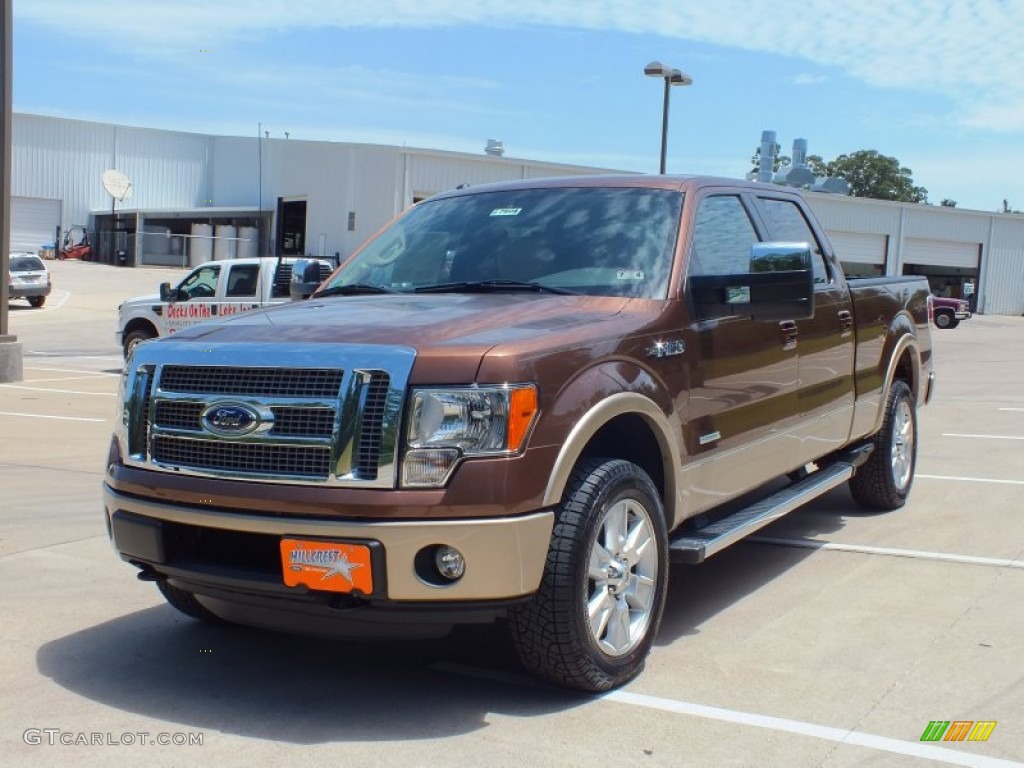 2012 F150 Lariat SuperCrew 4x4 - Golden Bronze Metallic / Pale Adobe photo #9