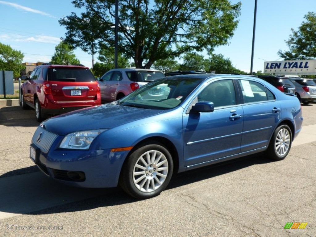 2009 Milan V6 Premier - Sport Blue Metallic / Dark Charcoal/Medium Light Stone photo #1