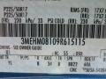U1: Sport Blue Metallic 2009 Mercury Milan V6 Premier Color Code