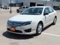 2012 White Suede Ford Fusion S  photo #9