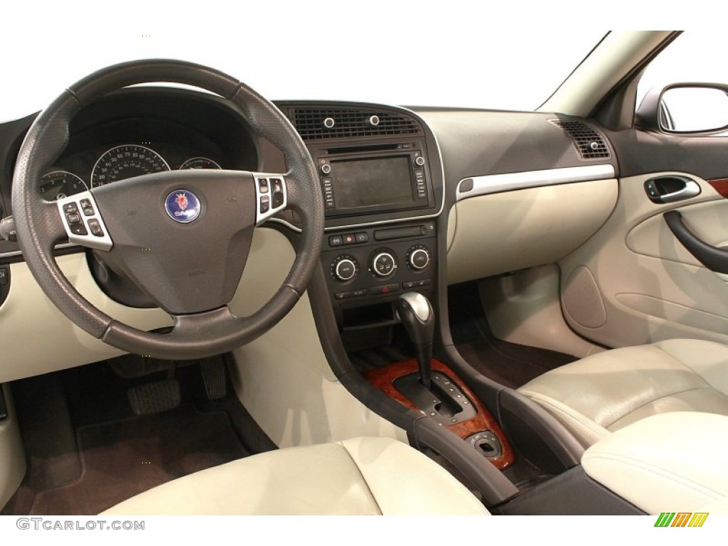 Parchment Interior 2008 Saab 9-3 2.0T Sport Sedan Photo #68787257