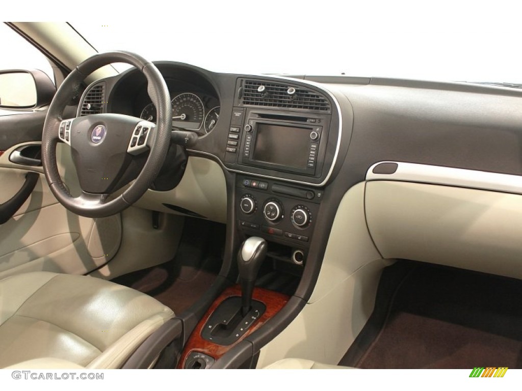 2008 Saab 9-3 2.0T Sport Sedan Parchment Dashboard Photo #68787435