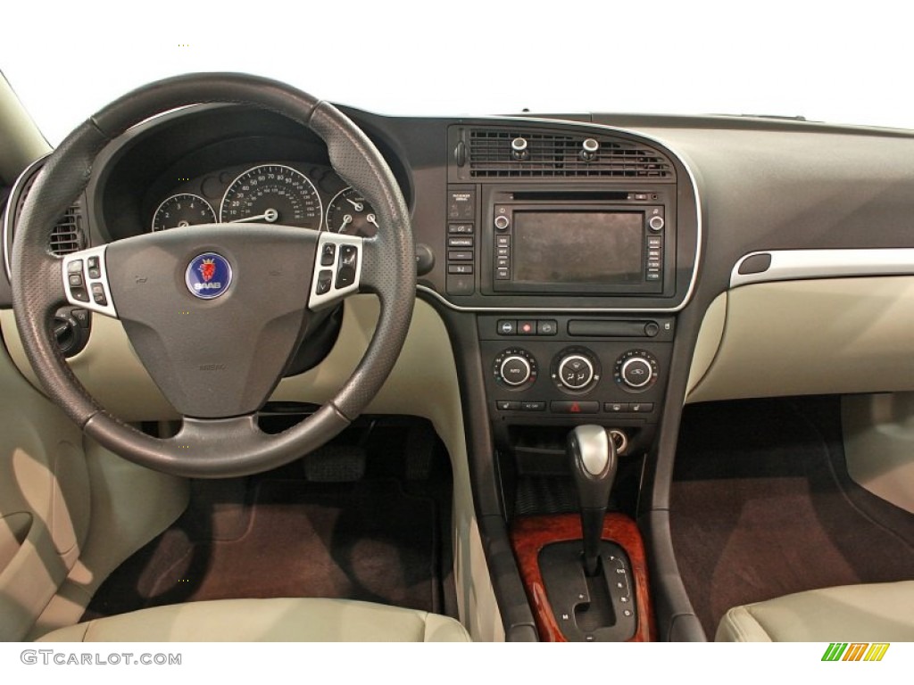 2008 Saab 9-3 2.0T Sport Sedan Parchment Dashboard Photo #68787479