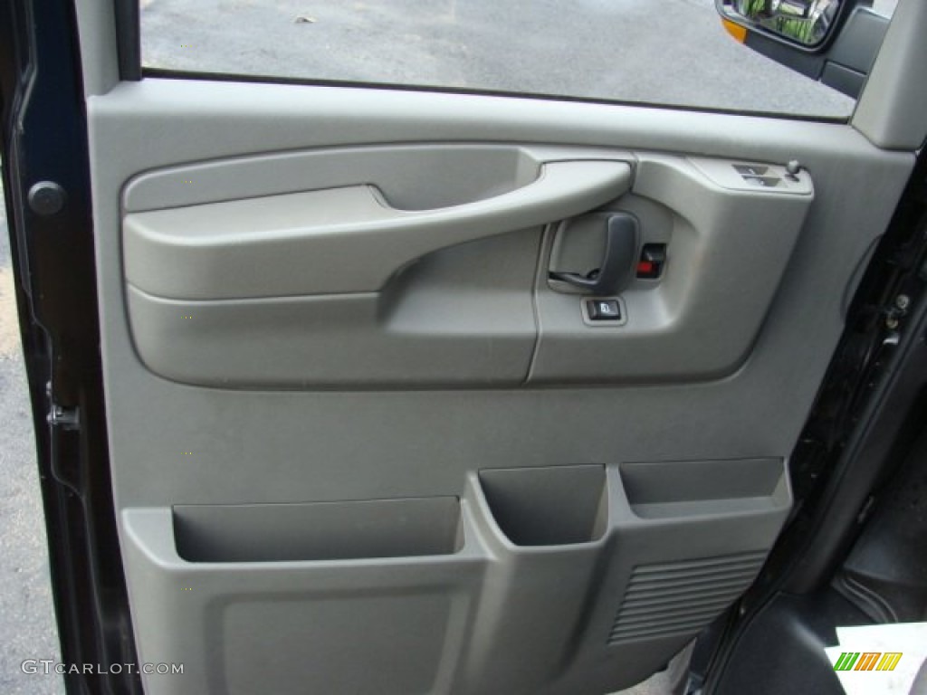 2009 Express 3500 Extended Passenger Van - Black / Medium Pewter photo #6
