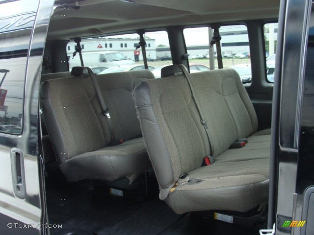 2009 Express 3500 Extended Passenger Van - Black / Medium Pewter photo #12