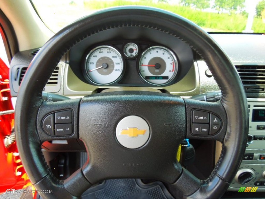 2006 Chevrolet Cobalt LT Coupe Ebony Steering Wheel Photo #68787956