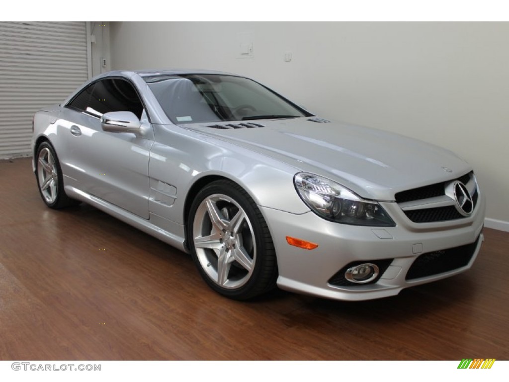 Iridium Silver Metallic 2009 Mercedes-Benz SL 550 Roadster Exterior Photo #68788988