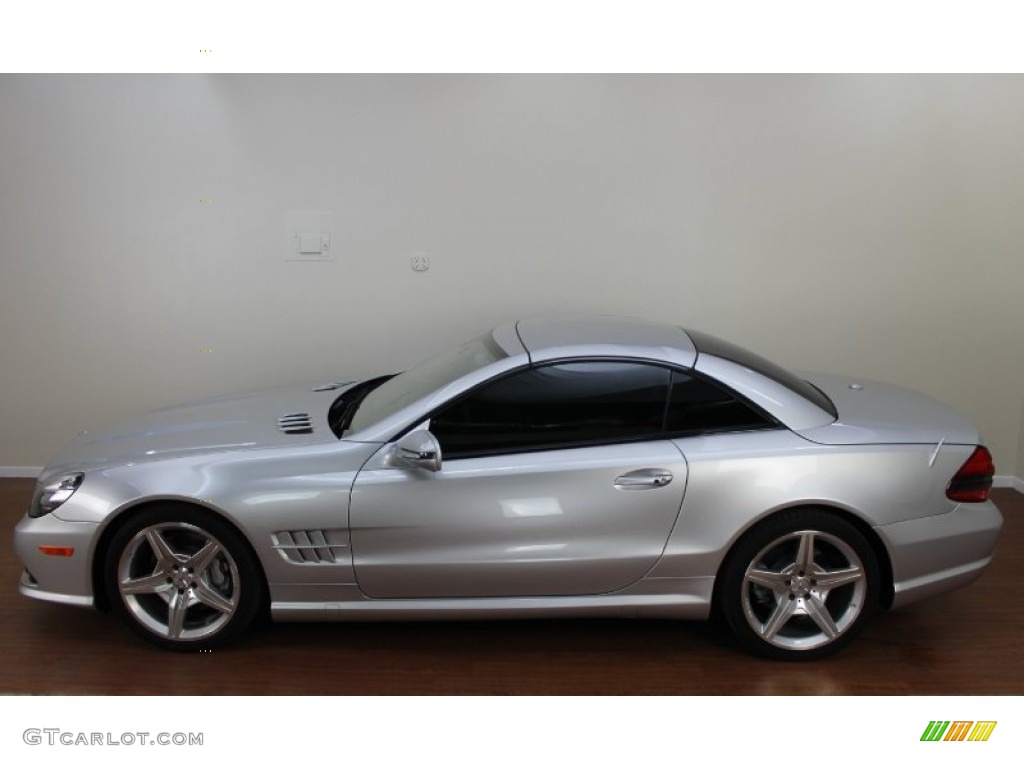 Iridium Silver Metallic 2009 Mercedes-Benz SL 550 Roadster Exterior Photo #68789018