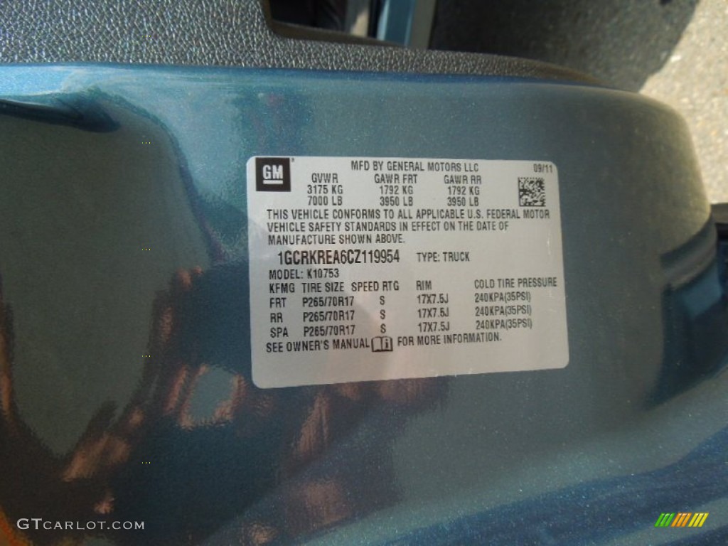 2012 Silverado 1500 LS Extended Cab 4x4 - Blue Granite Metallic / Dark Titanium photo #7