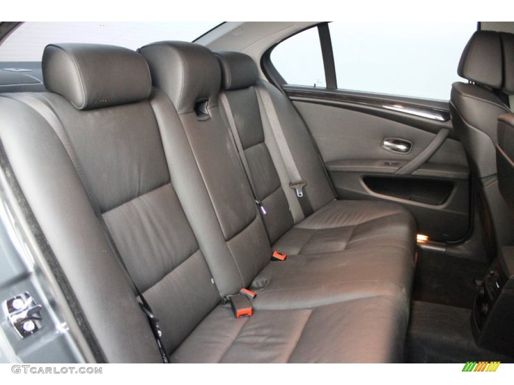 2008 BMW 5 Series 535i Sedan Rear Seat Photo #68789498