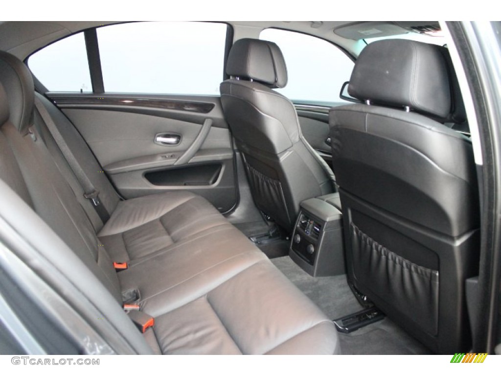 2008 BMW 5 Series 535i Sedan Rear Seat Photo #68789513