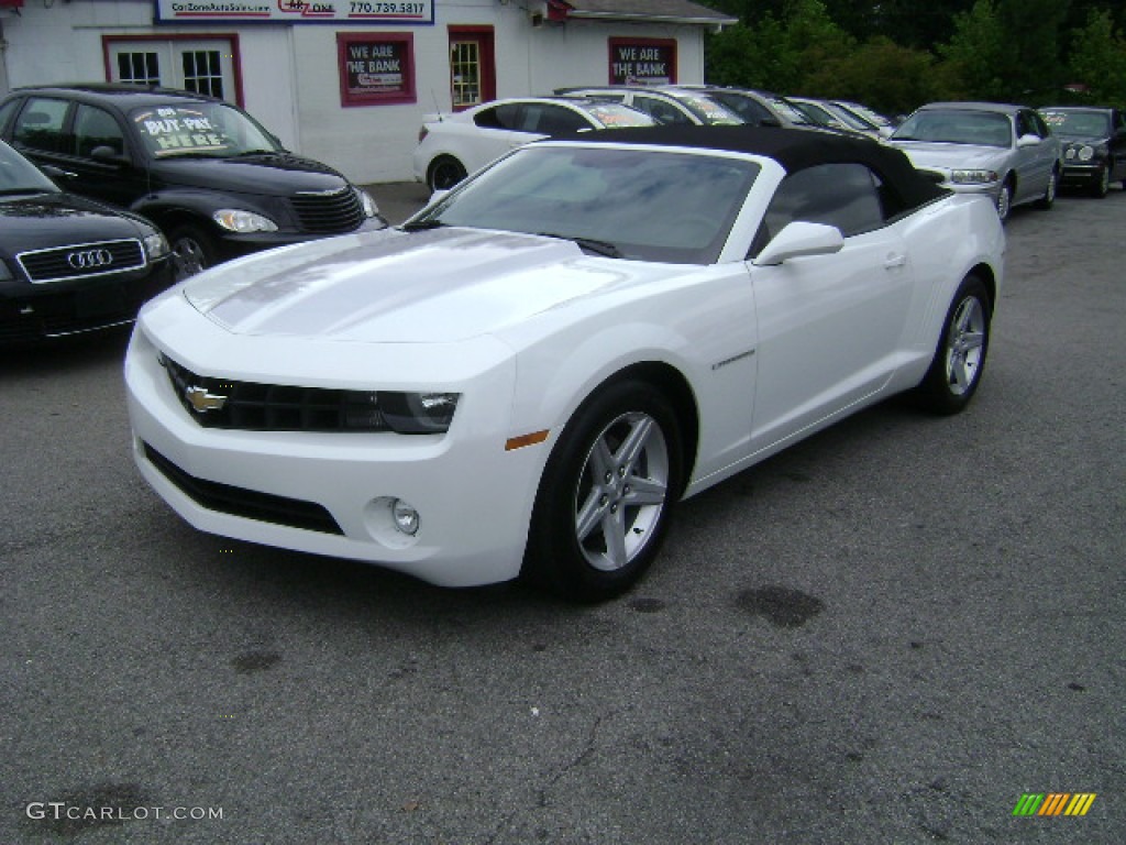 2011 Camaro LT Convertible - Summit White / Gray photo #1