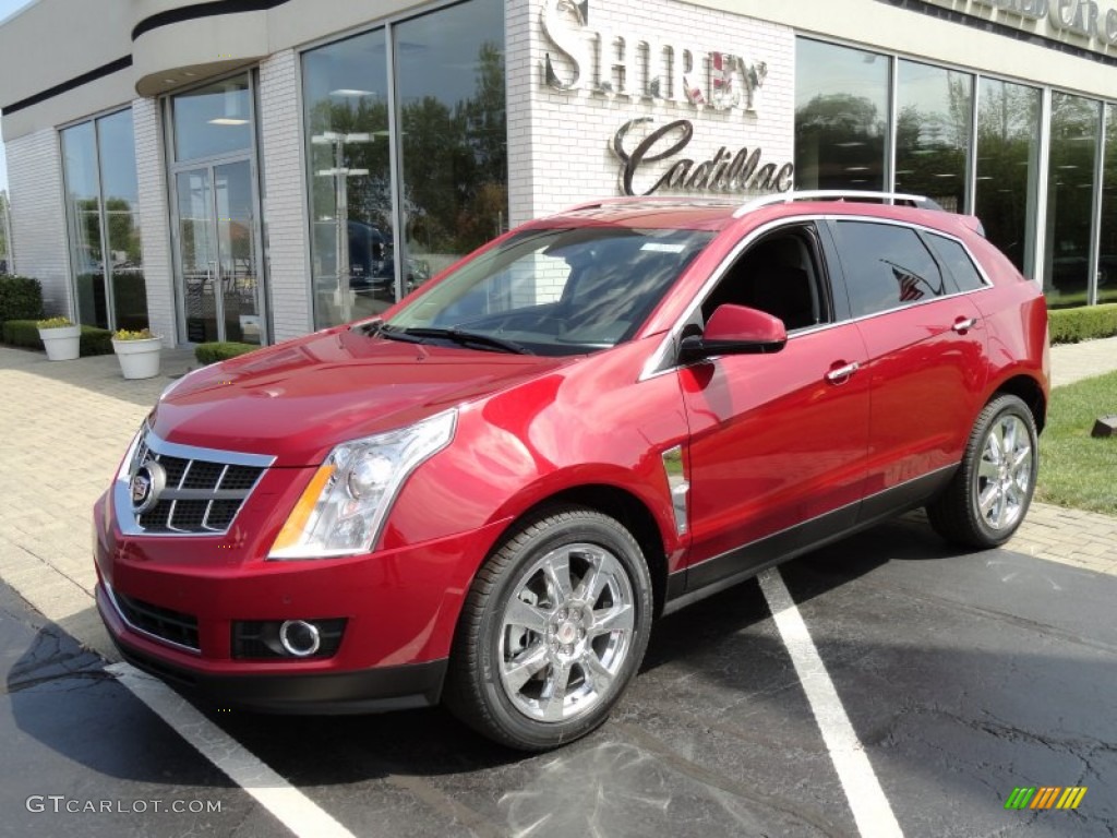 Crystal Red Tintcoat Cadillac SRX