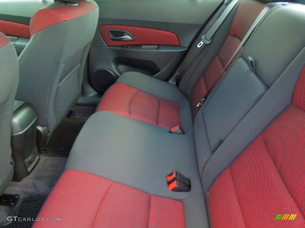 Jet Black/Sport Red Interior 2012 Chevrolet Cruze LT/RS Photo #68790871