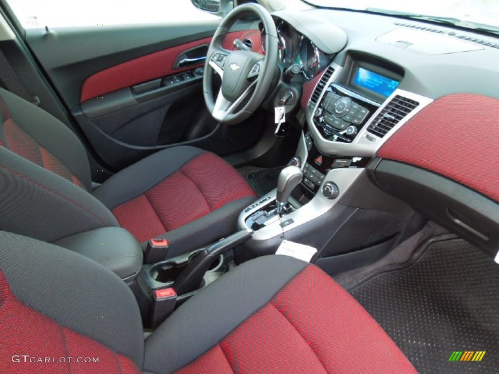 Jet Black Sport Red Interior 2012 Chevrolet Cruze Lt Rs