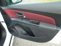 Jet Black/Sport Red 2012 Chevrolet Cruze LT/RS Door Panel