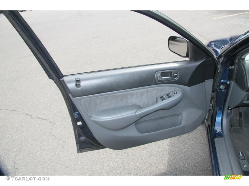 2004 Civic LX Sedan - Eternal Blue Pearl / Gray photo #18