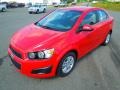 2012 Victory Red Chevrolet Sonic LT Sedan  photo #1