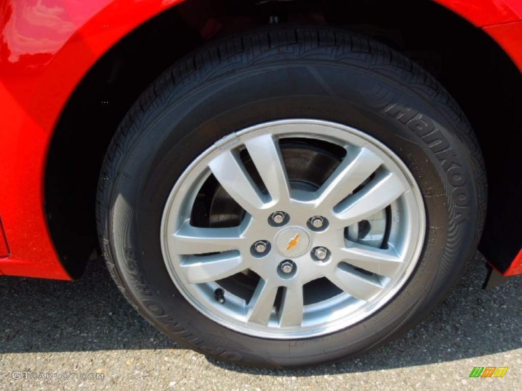2012 Sonic LT Sedan - Victory Red / Jet Black/Dark Titanium photo #23