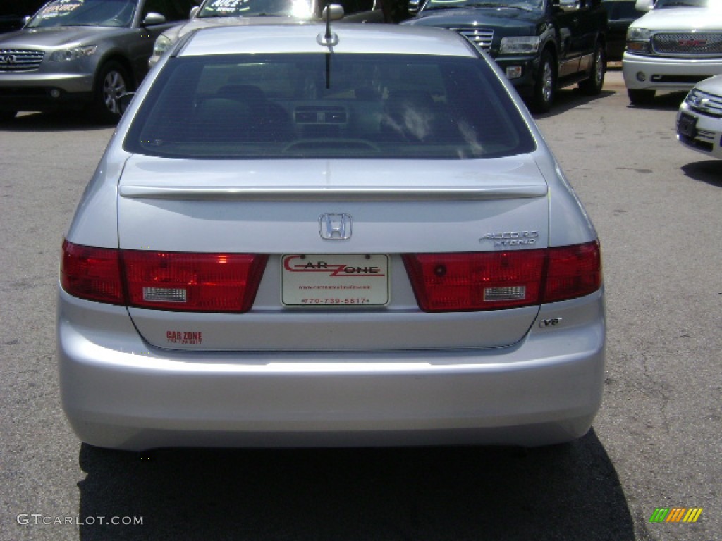 2005 Accord Hybrid Sedan - Satin Silver Metallic / Gray photo #4