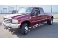 Dark Toreador Red Metallic 2004 Ford F350 Super Duty XLT SuperCab 4x4