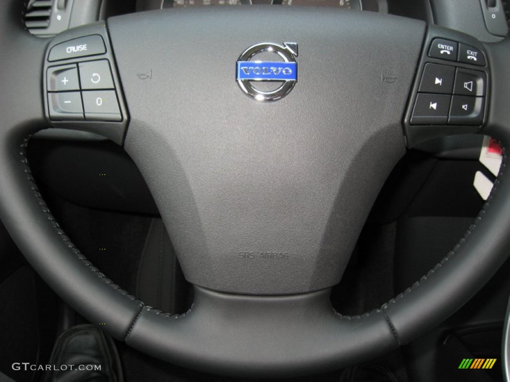 2013 Volvo C30 T5 Off Black Steering Wheel Photo #68793542