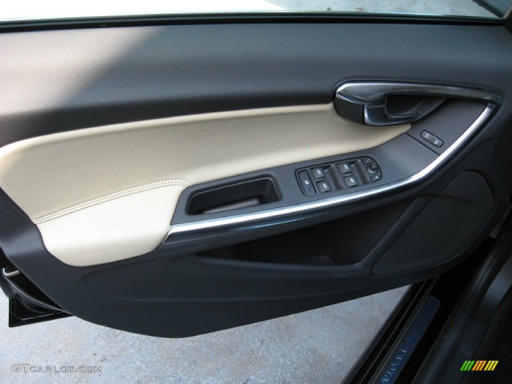 2013 Volvo S60 T6 AWD Soft Beige Door Panel Photo #68793695