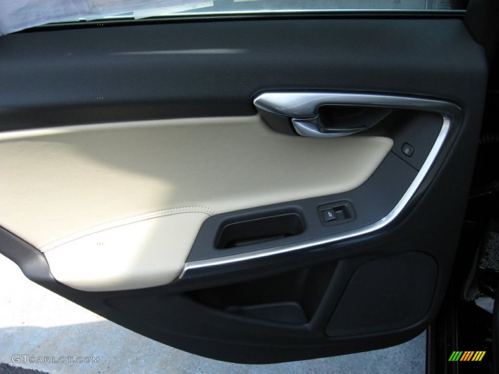 2013 Volvo S60 T6 AWD Soft Beige Door Panel Photo #68793719