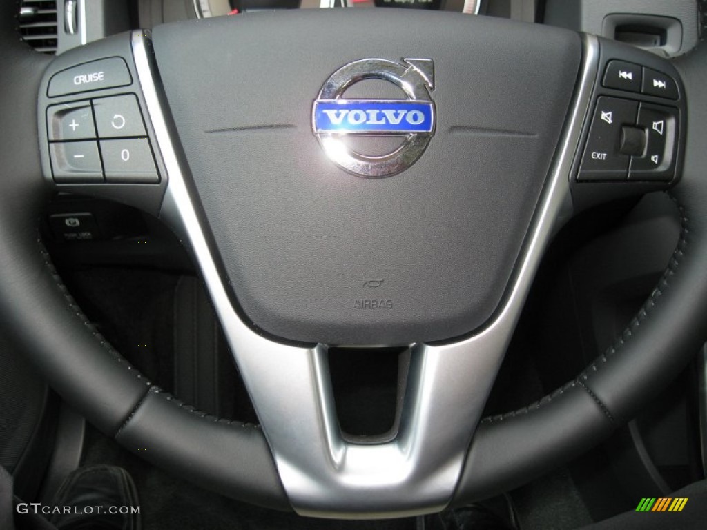 2013 Volvo S60 T6 AWD Soft Beige Steering Wheel Photo #68793800