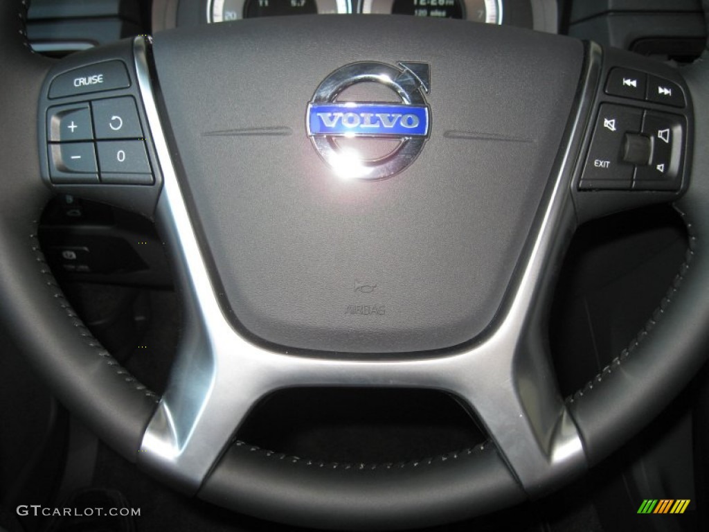 2012 Volvo XC70 3.2 AWD Off Black Steering Wheel Photo #68794491