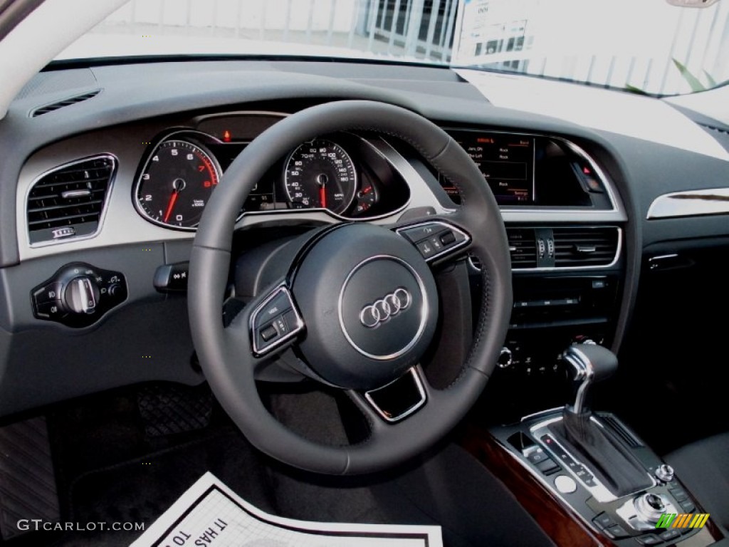 2013 Audi Allroad 2.0T quattro Avant Black Steering Wheel Photo #68794937