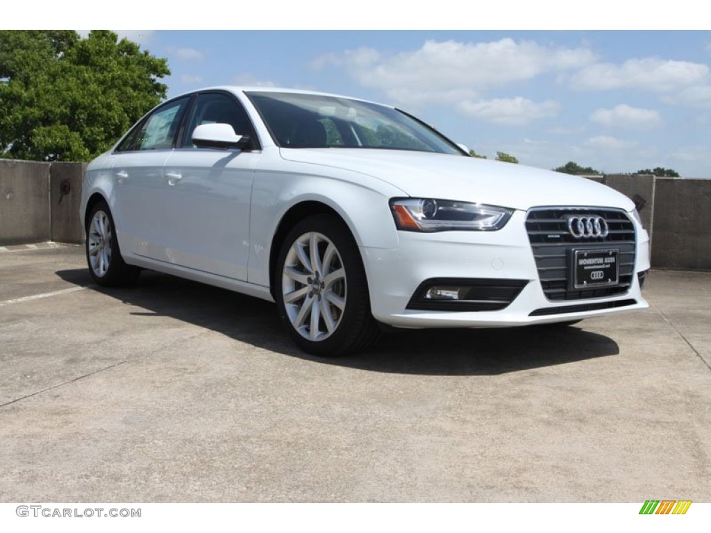 Glacier White Metallic Audi A4