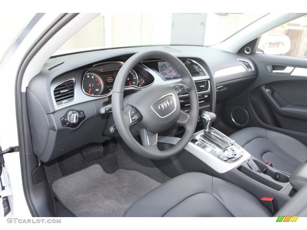 2013 A4 2.0T quattro Sedan - Glacier White Metallic / Black photo #11