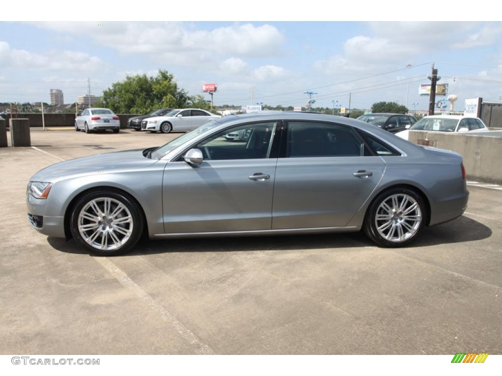 Quartz Gray Metallic 2013 Audi A8 L 3.0T quattro Exterior Photo #68795978