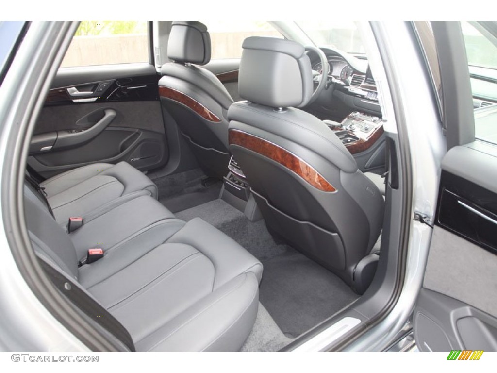 Black Interior 2013 Audi A8 L 3.0T quattro Photo #68796140