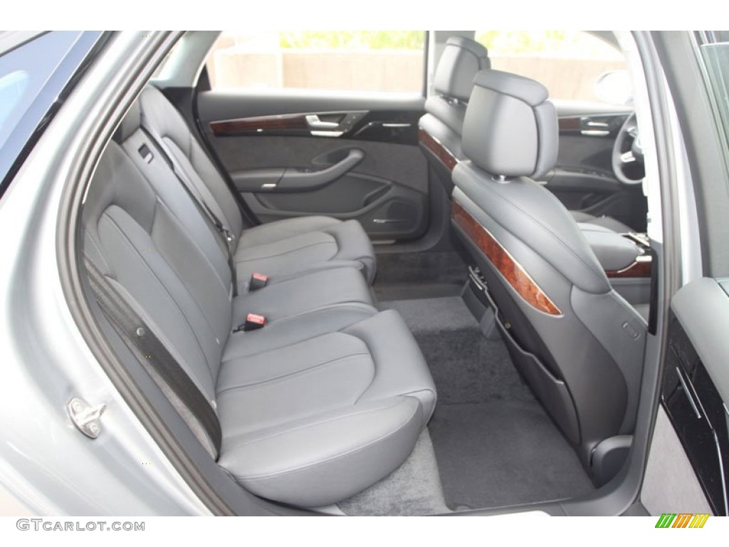 Black Interior 2013 Audi A8 L 3.0T quattro Photo #68796149
