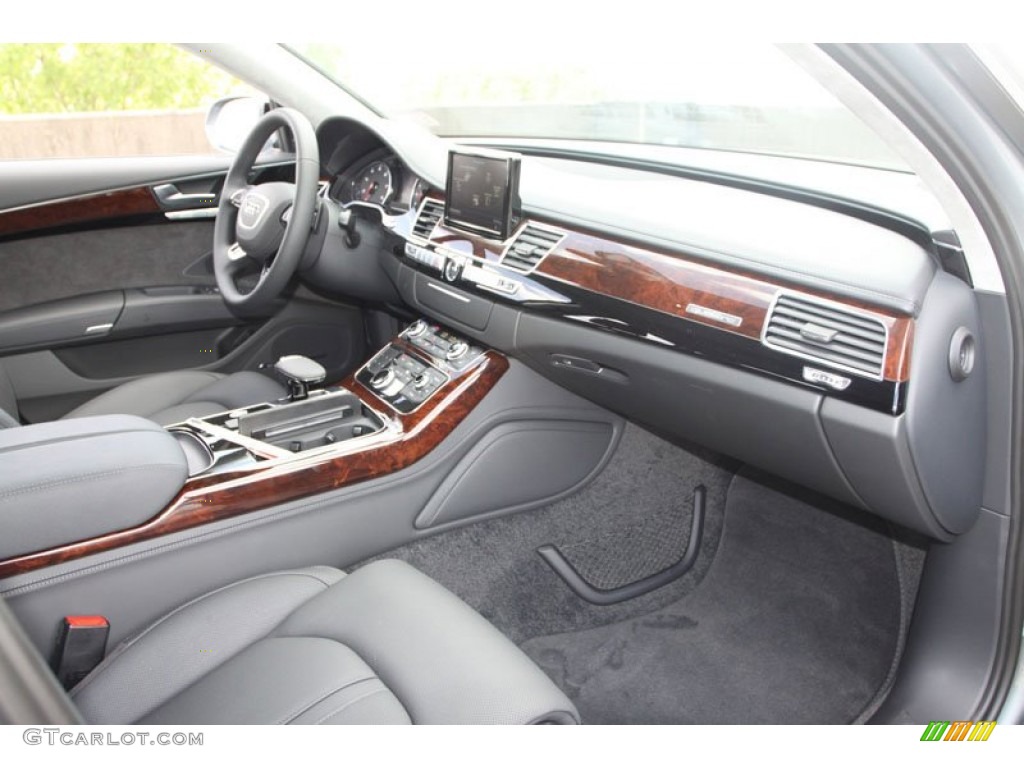 2013 Audi A8 L 3.0T quattro Black Dashboard Photo #68796158