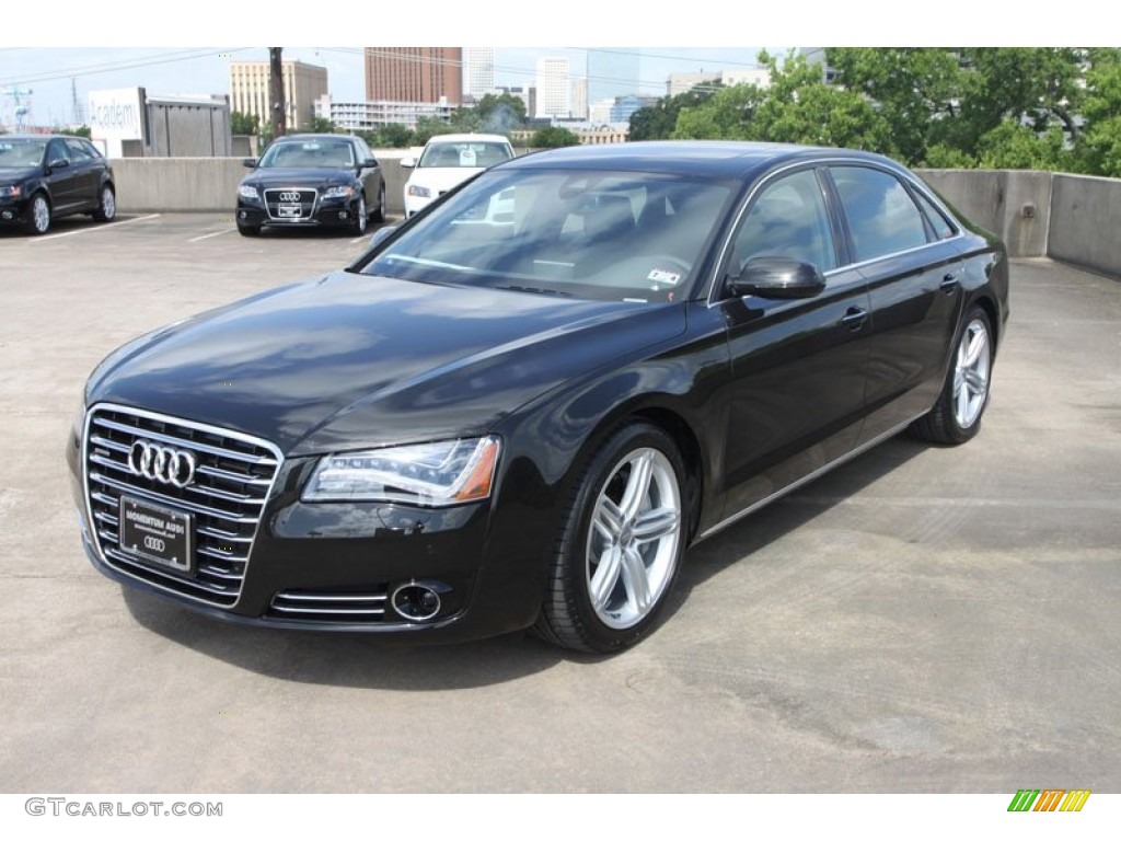 Havanna Black Metallic 2013 Audi A8 L 3.0T quattro Exterior Photo #68796236