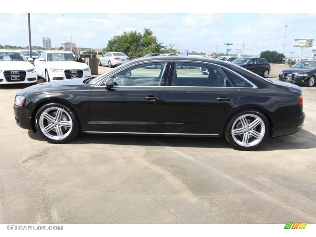 Havanna Black Metallic 2013 Audi A8 L 3.0T quattro Exterior Photo #68796251