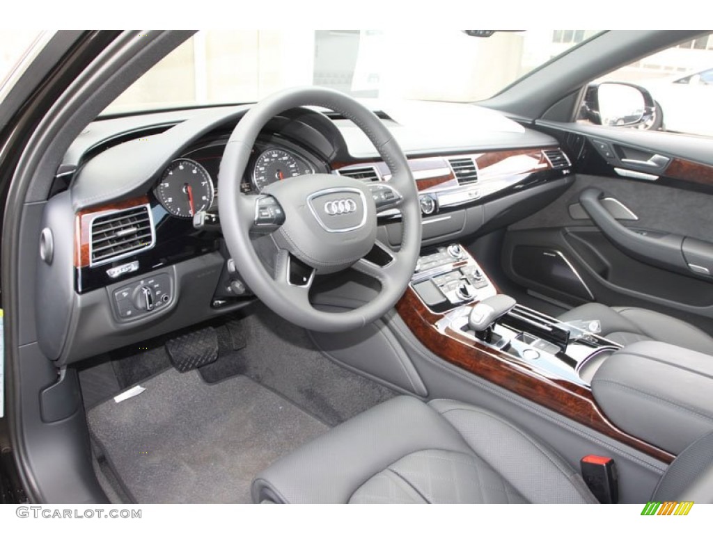 Black Interior 2013 Audi A8 L 3.0T quattro Photo #68796307