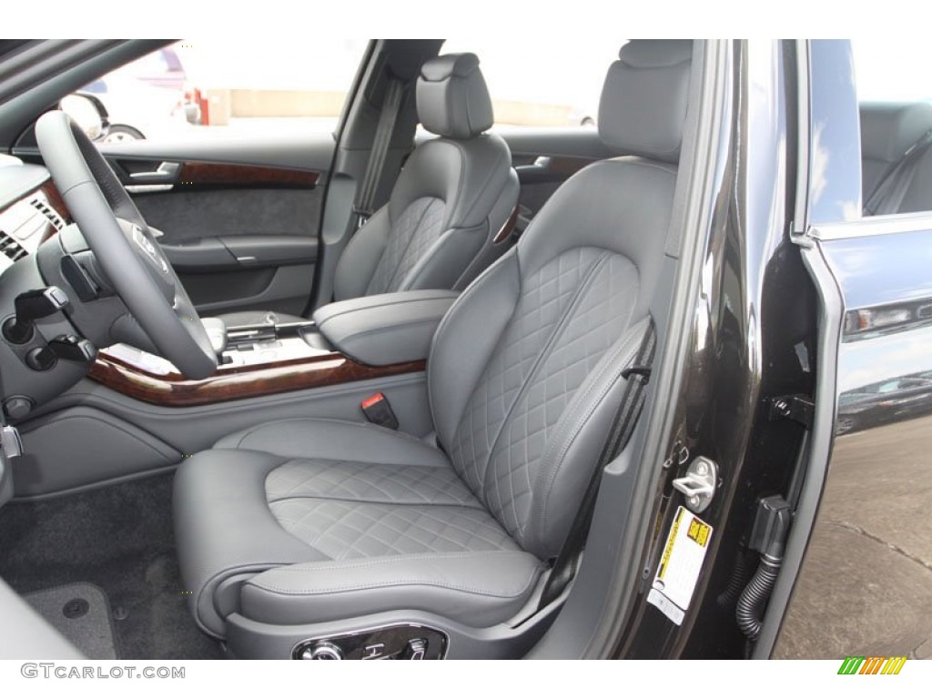 Black Interior 2013 Audi A8 L 3.0T quattro Photo #68796316