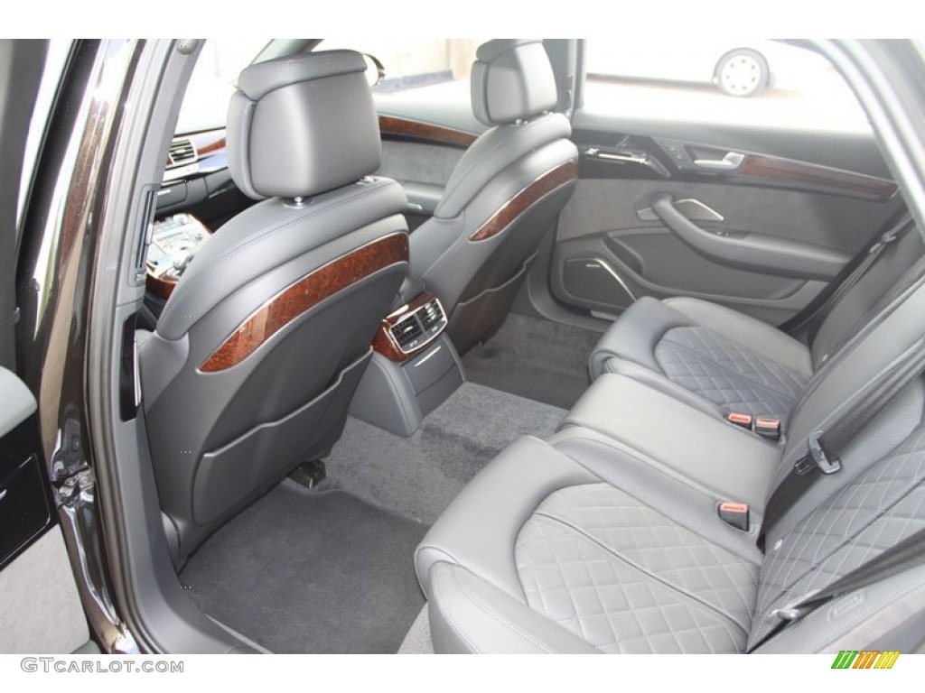 Black Interior 2013 Audi A8 L 3.0T quattro Photo #68796377
