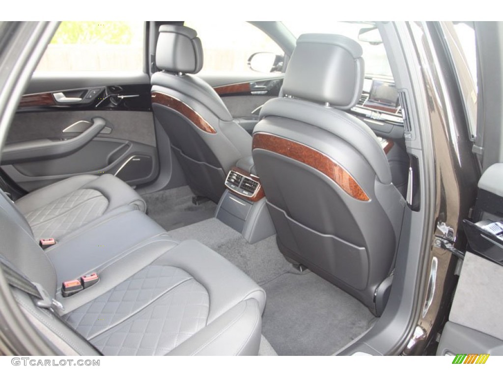 Black Interior 2013 Audi A8 L 3.0T quattro Photo #68796428