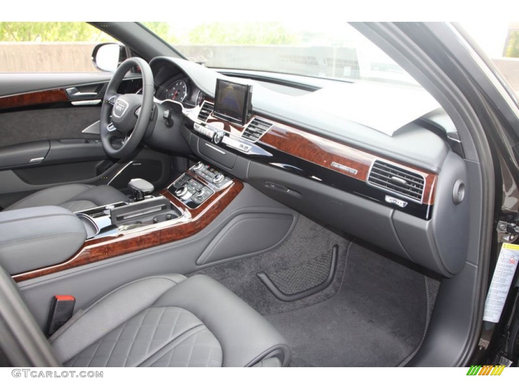 Black Interior 2013 Audi A8 L 3.0T quattro Photo #68796452