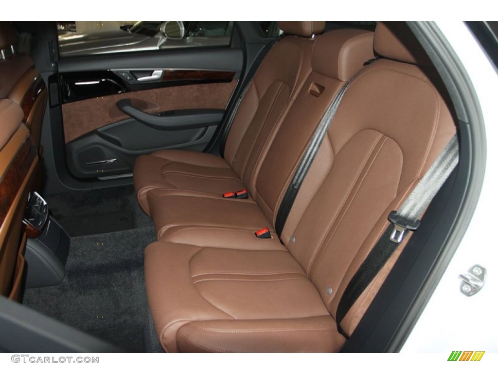 Nougat Brown Interior 2013 Audi A8 L 3.0T quattro Photo #68796899