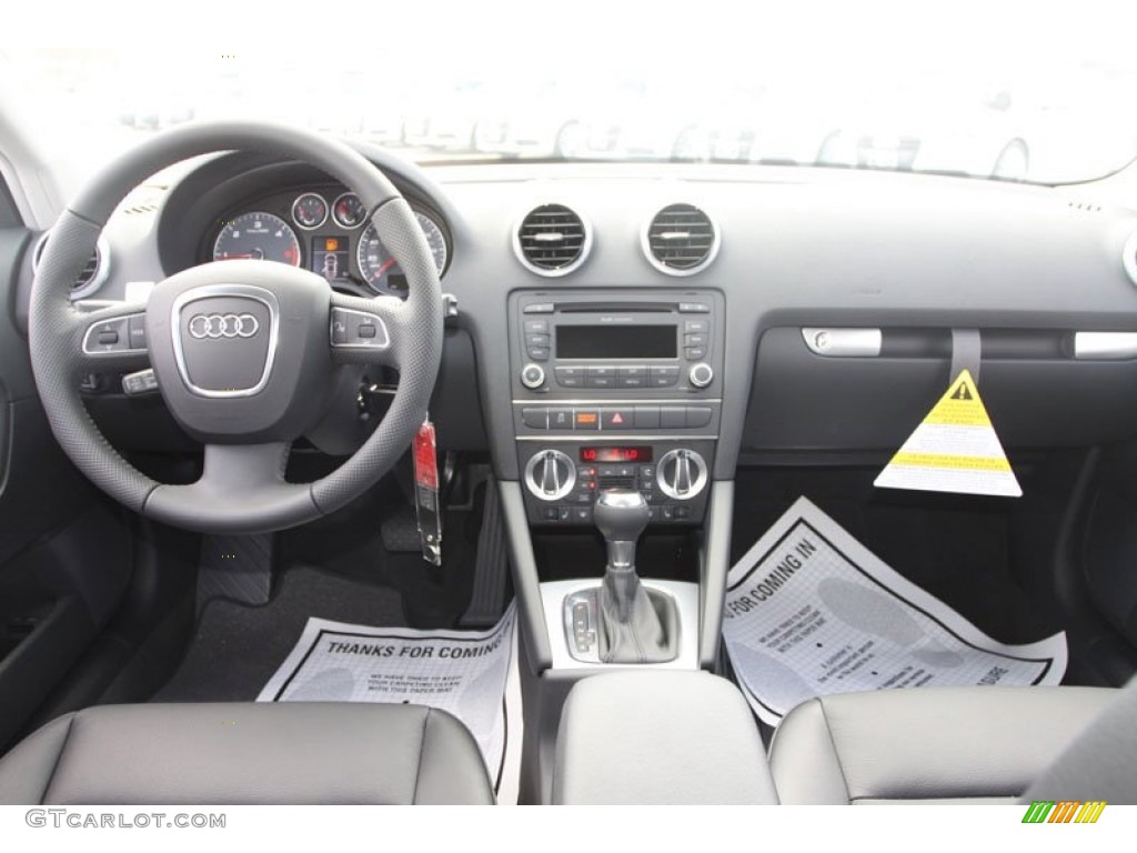 2013 Audi A3 2.0 TDI Black Dashboard Photo #68797181