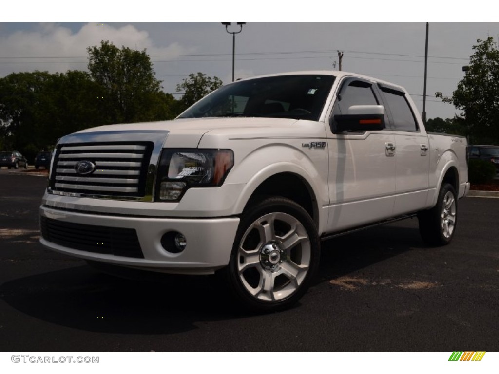 2011 F150 Limited SuperCrew 4x4 - White Platinum Metallic Tri-Coat / Steel Gray/Black photo #1