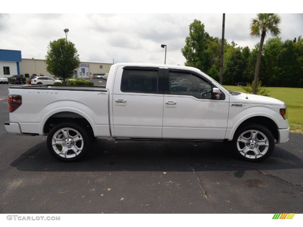 White Platinum Metallic Tri-Coat 2011 Ford F150 Limited SuperCrew 4x4 Exterior Photo #68797385